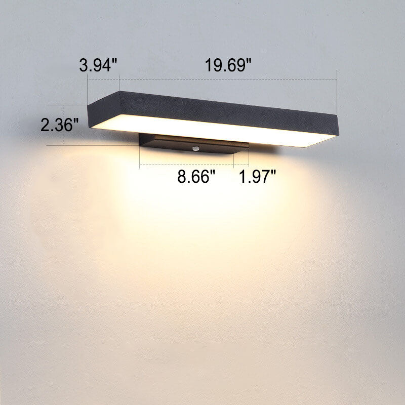 Outdoor Wall Light Motion Sensor Hardwired Warm 3000K LED