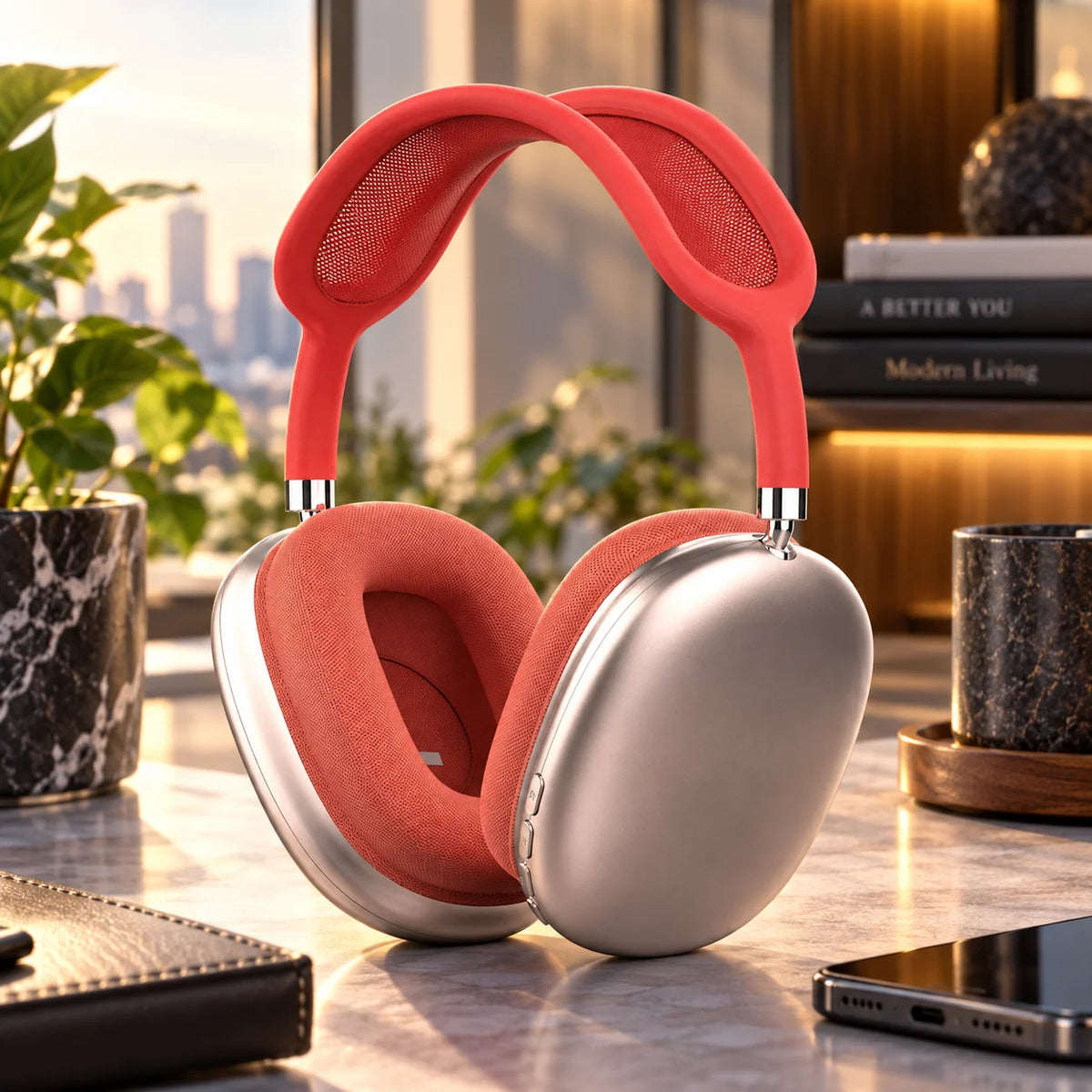 Over-Ear Headphones Noise-Reducing Bluetooth 5.0 & 20-Hour Battery