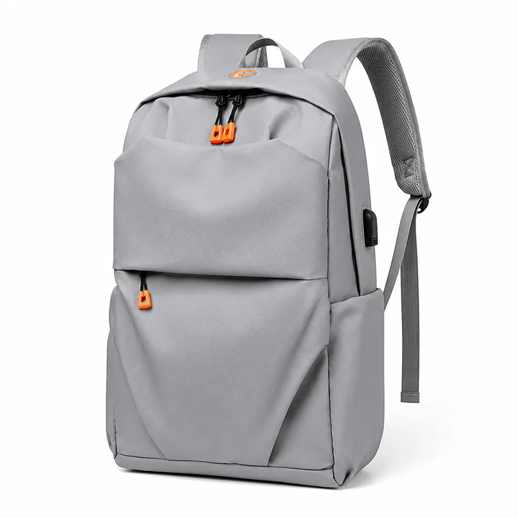 Padded Laptop Pocket, USB Port, Water-Repellent Travel Backpack