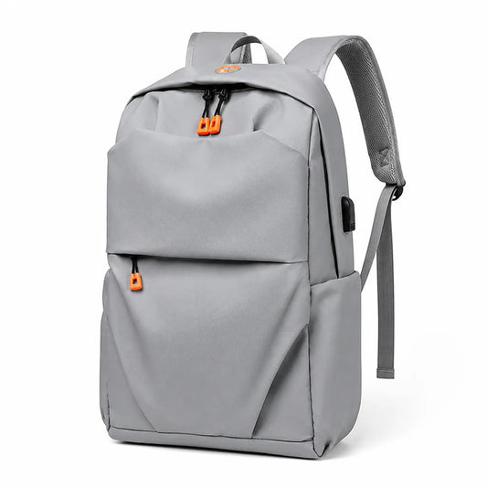 Padded Laptop Pocket, USB Port, Water-Repellent Travel Backpack