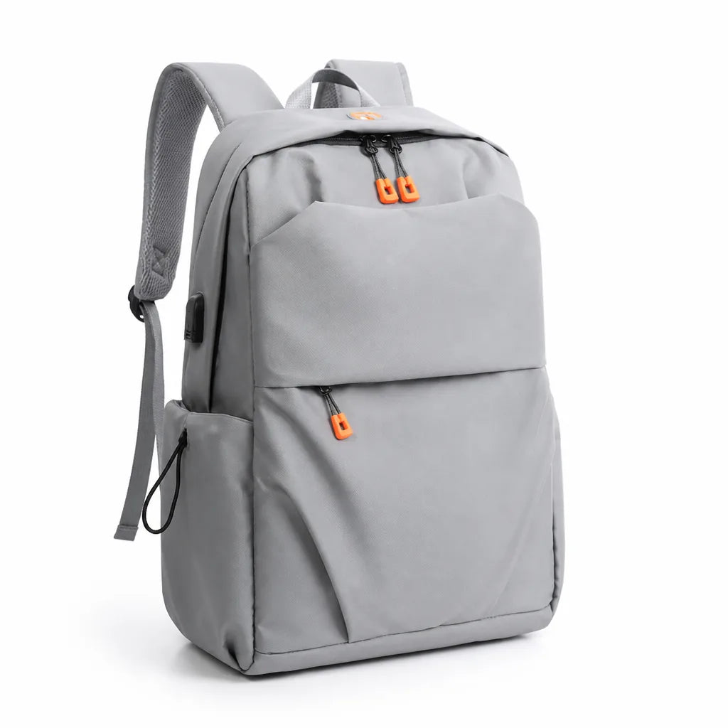 Padded Laptop Pocket, USB Port, Water-Repellent Travel Backpack