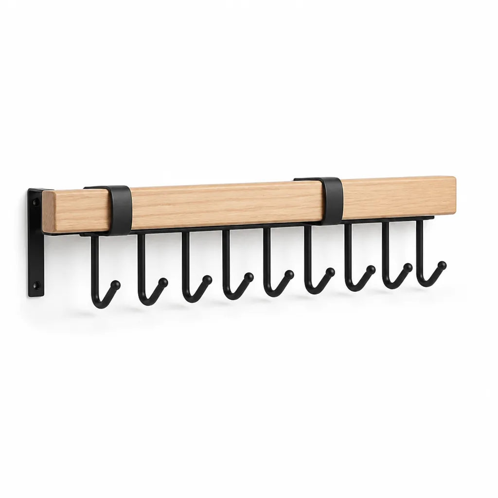 Paper Towel Holder Wall-Mount Modular Aluminum & Walnut