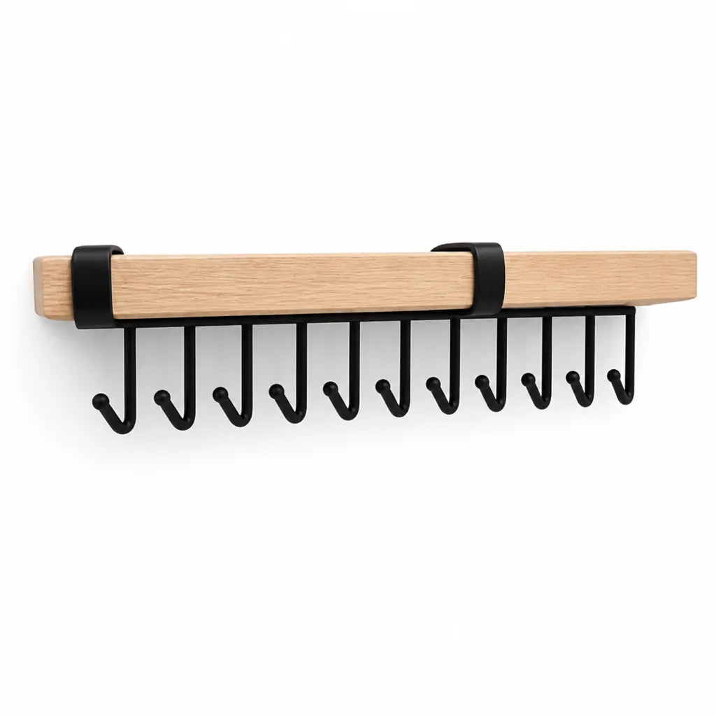 Paper Towel Holder Wall-Mount Modular Aluminum & Walnut
