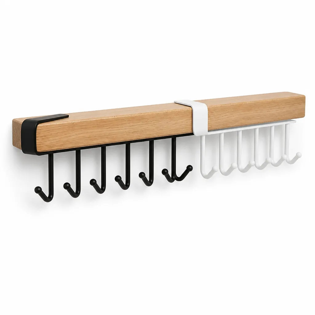 Paper Towel Holder Wall-Mount Modular Aluminum & Walnut