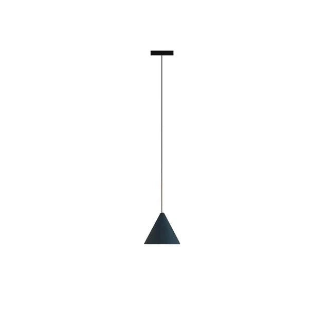 Pendant Lamp Black Metal Cone E27 Socket 6m Cord
