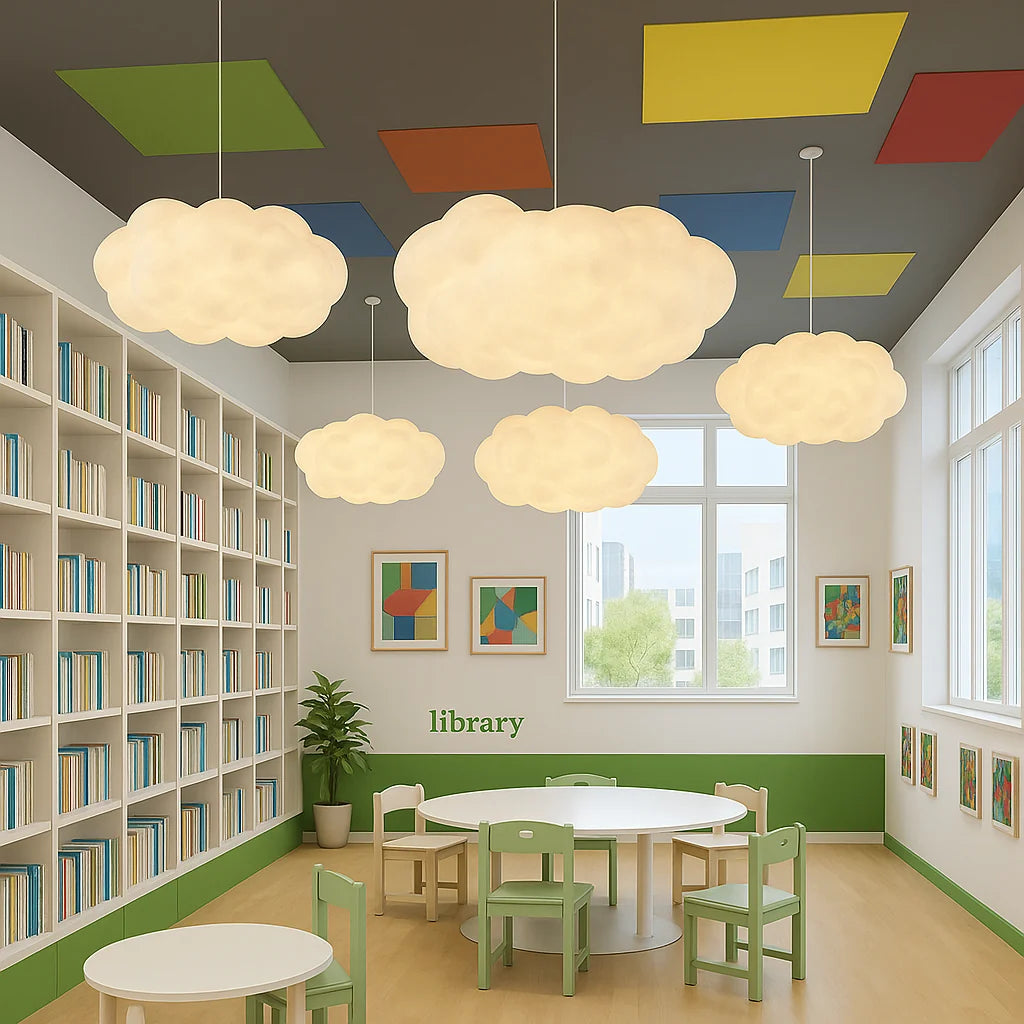 Pendant Light Cloud Shade Soft Ambient Glow