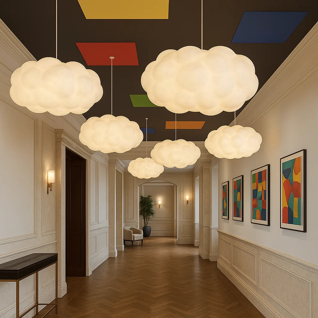 Pendant Light Cloud Shade Soft Ambient Glow