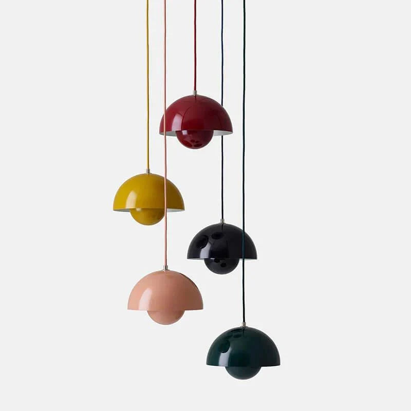 Pendant Light Metal Dome Adjustable Cord E27 Socket