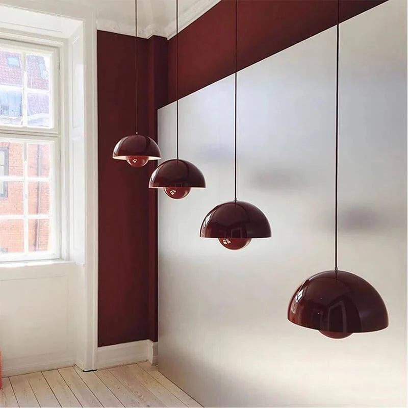 Pendant Light Metal Dome Adjustable Cord E27 Socket
