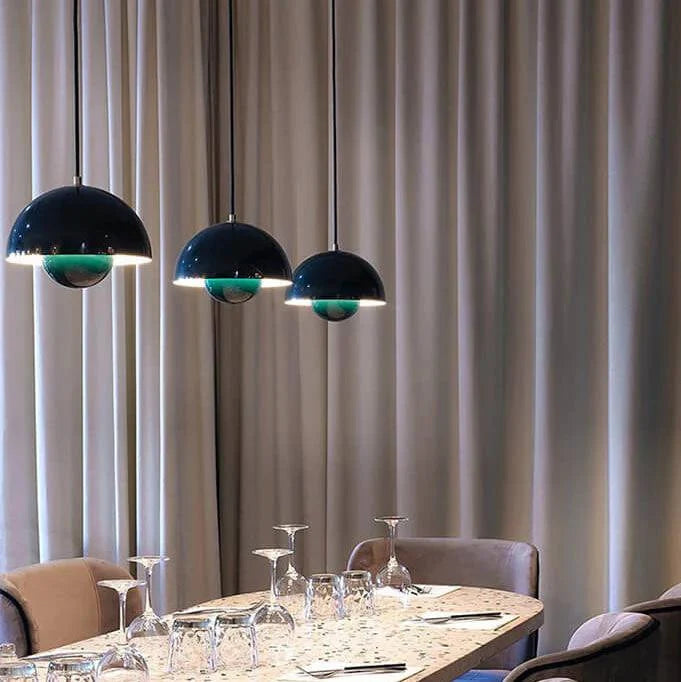 Pendant Light Metal Dome Adjustable Cord E27 Socket