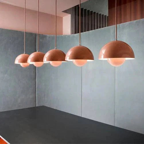 Pendant Light Metal Dome Adjustable Cord E27 Socket