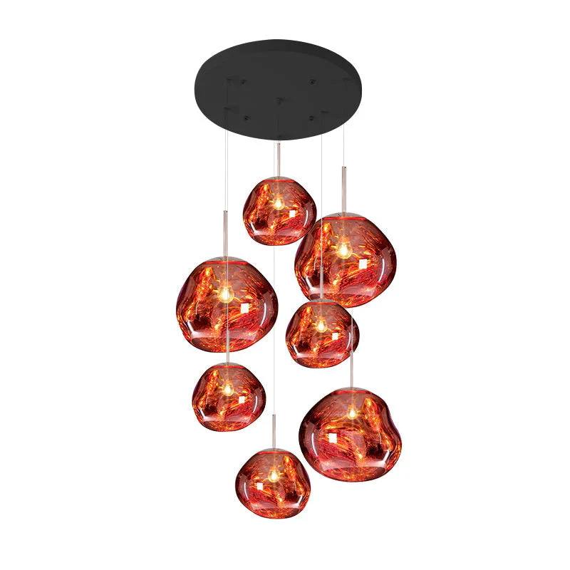 Pendant Light Sculptural Multi-Head Dimmable Adjustable Cables