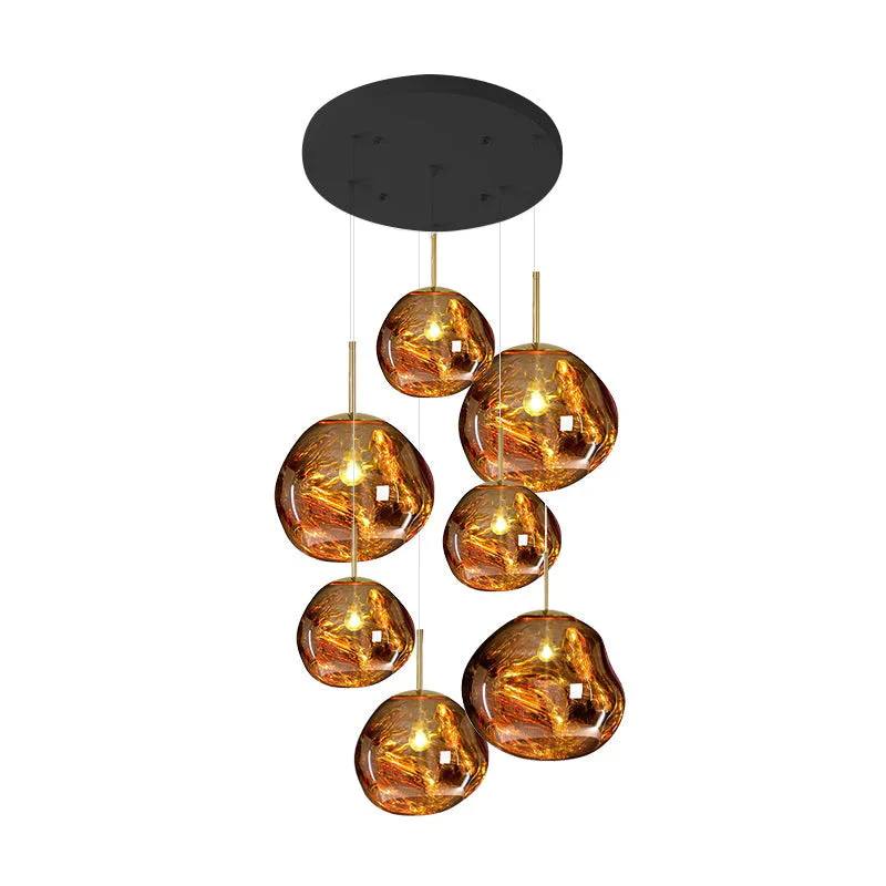 Pendant Light Sculptural Multi-Head Dimmable Adjustable Cables