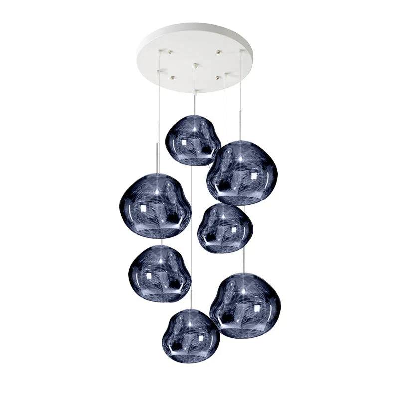 Pendant Light Sculptural Multi-Head Dimmable Adjustable Cables