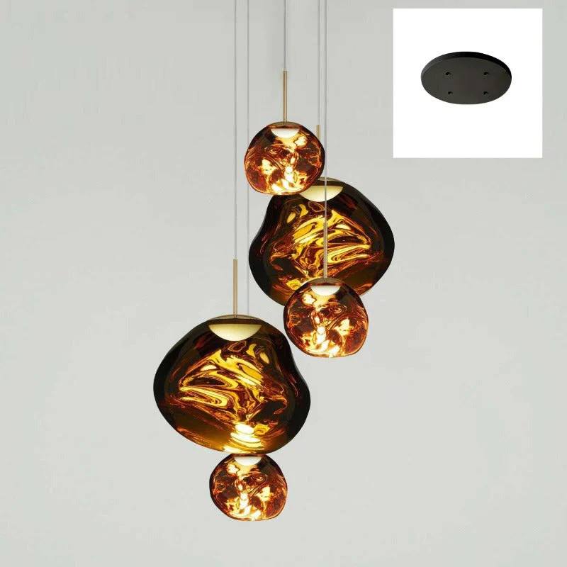 Pendant Light Sculptural Multi-Head Dimmable Adjustable Cables