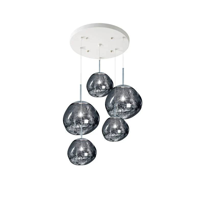 Pendant Light Sculptural Multi-Head Dimmable Adjustable Cables