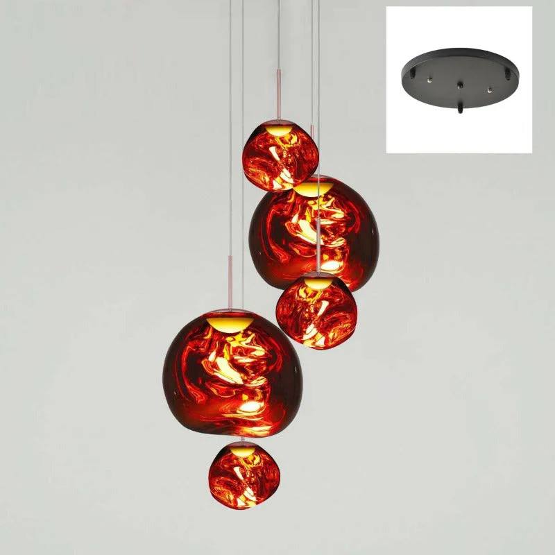 Pendant Light Sculptural Multi-Head Dimmable Adjustable Cables