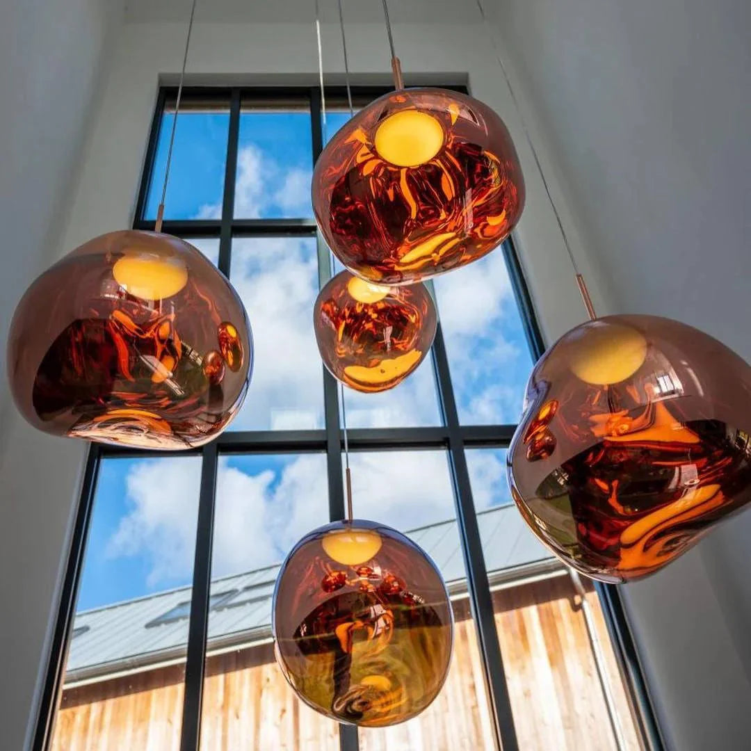 Pendant Light Sculptural Multi-Head Dimmable Adjustable Cables