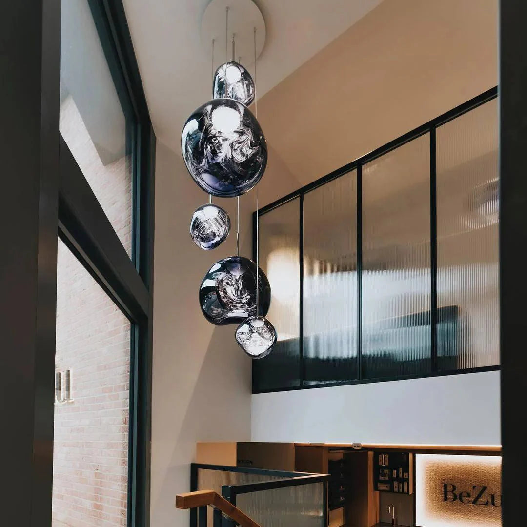 Pendant Light Sculptural Multi-Head Dimmable Adjustable Cables