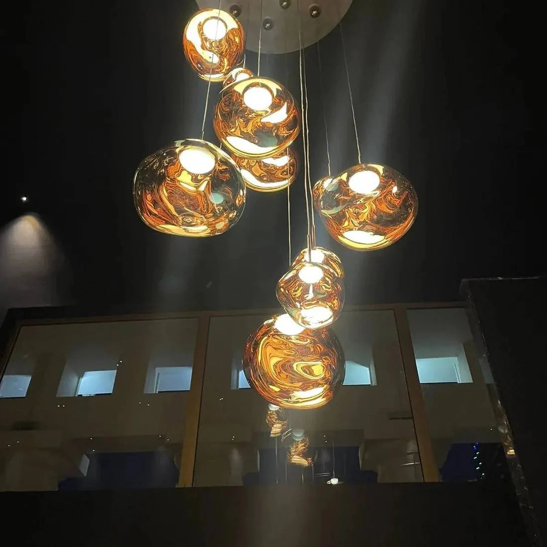 Pendant Light Sculptural Multi-Head Dimmable Adjustable Cables