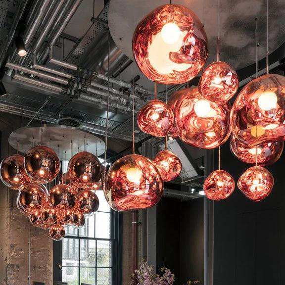 Pendant Light Sculptural Multi-Head Dimmable Adjustable Cables