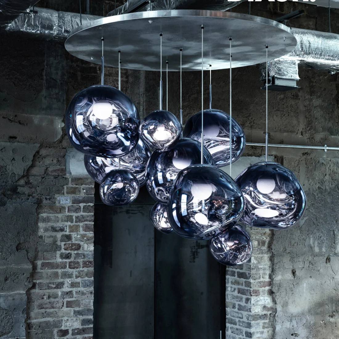 Pendant Light Sculptural Multi-Head Dimmable Adjustable Cables