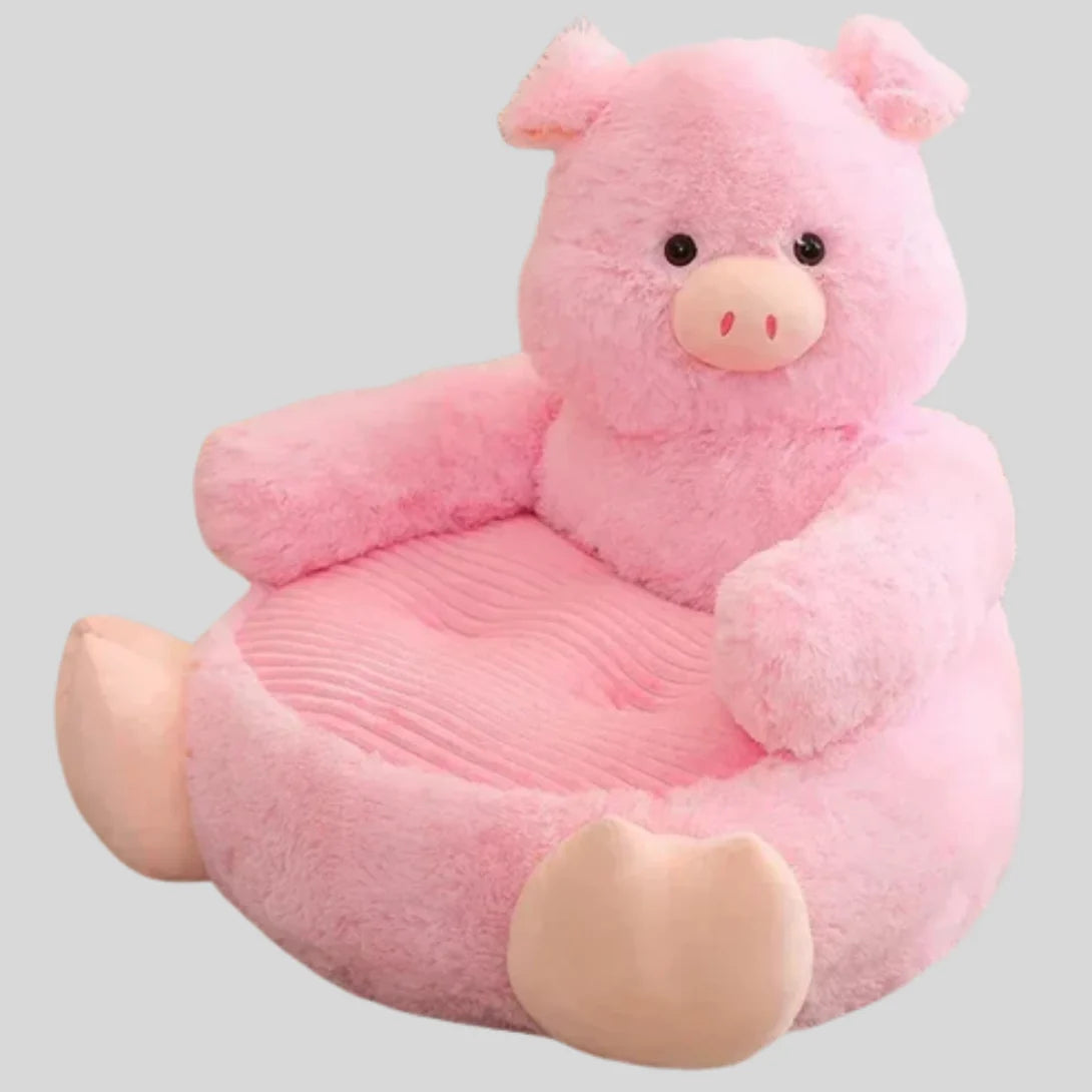 Pet Bed Animal-Shaped Plush Machine Washable Cover