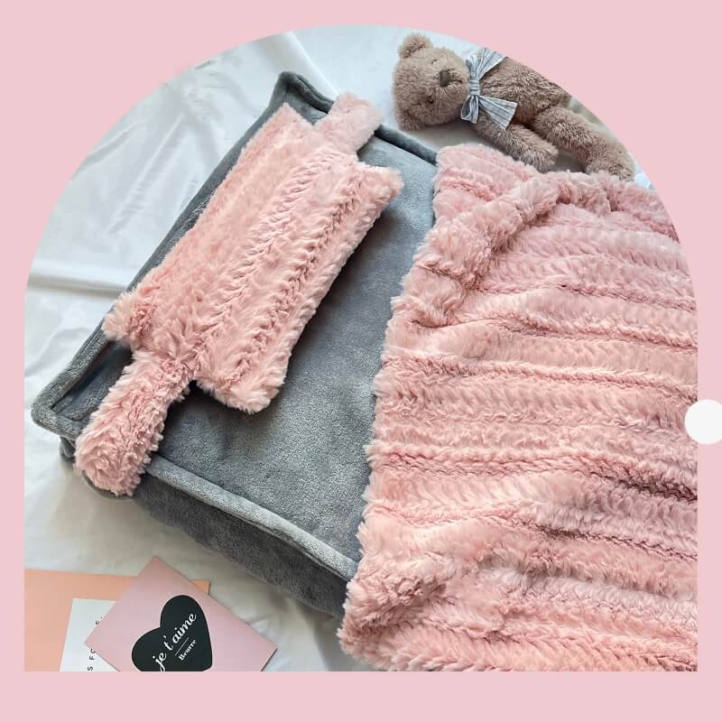 Pet Bed Plush Faux Fur Raised Edge Machine Washable