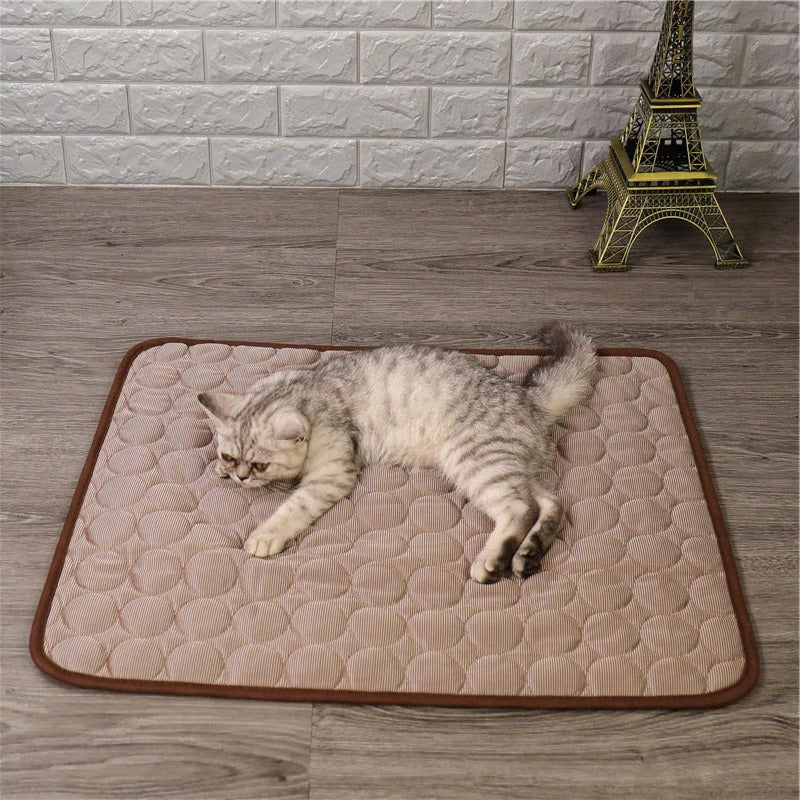 Pet Cooling Pad Pressure-Activated Foldable & Machine-Washable