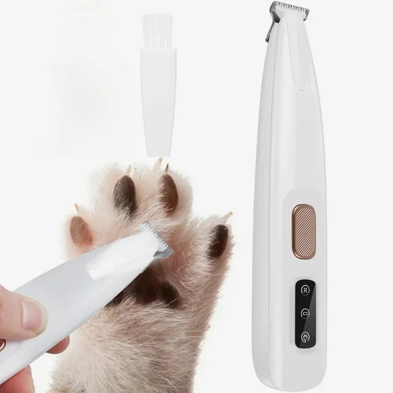 Pet Hair Trimmer Waterproof Rechargeable LED Light