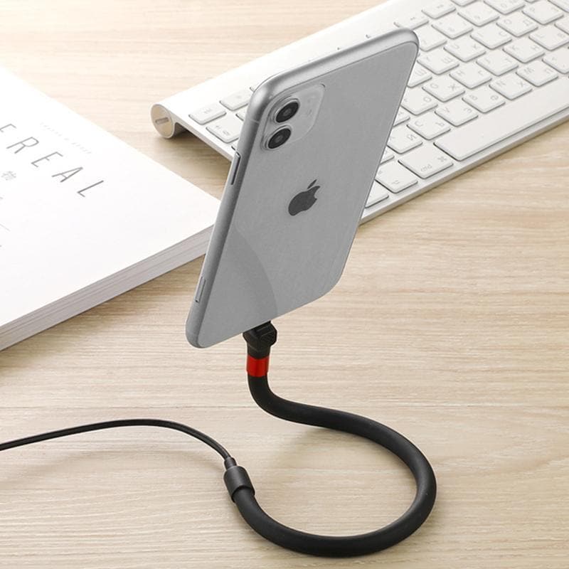 Phone Charging Cable Foldable Stand Multi-Connector 2.4A