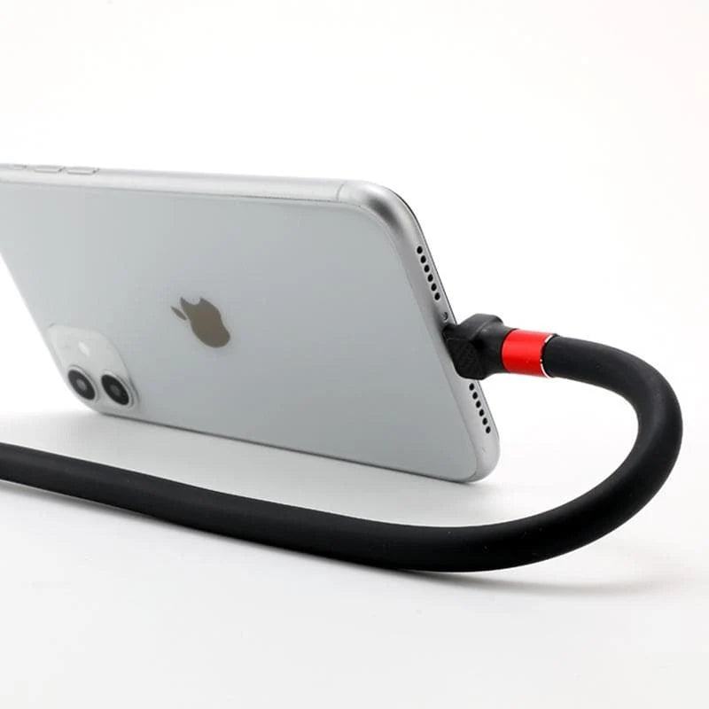 Phone Charging Cable Foldable Stand Multi-Connector 2.4A