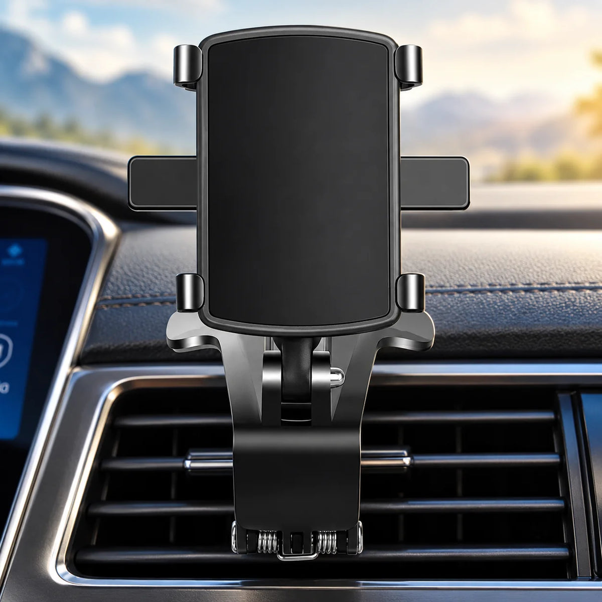 Phone Mount Dashboard Clamp 360 Degree Rotating Anti-Slip Grip