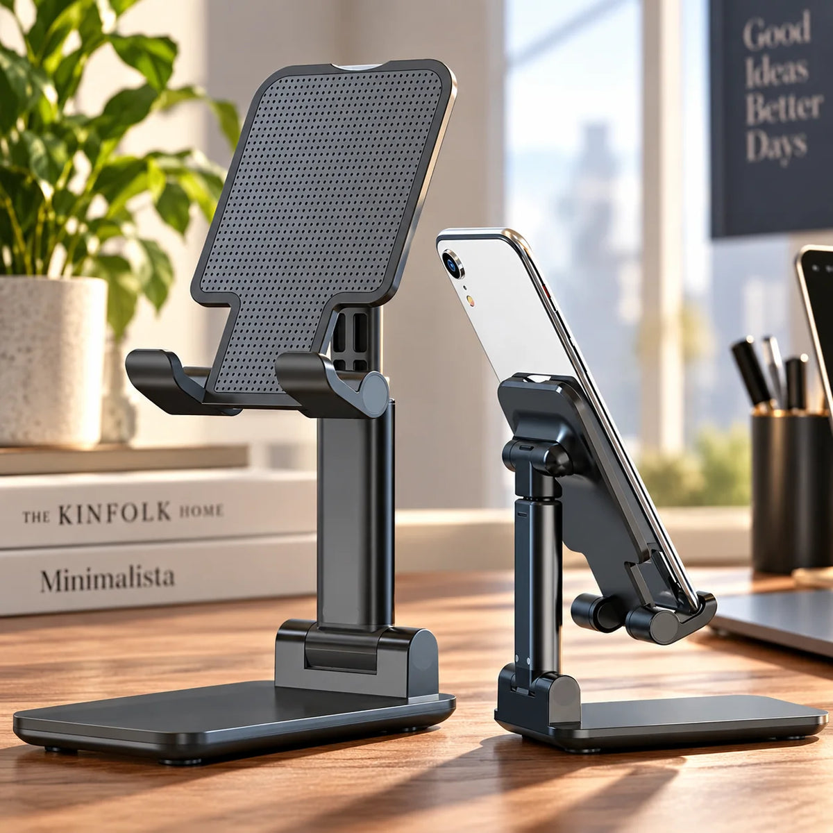 Phone & Tablet Stand Foldable Non-Slip Silicone