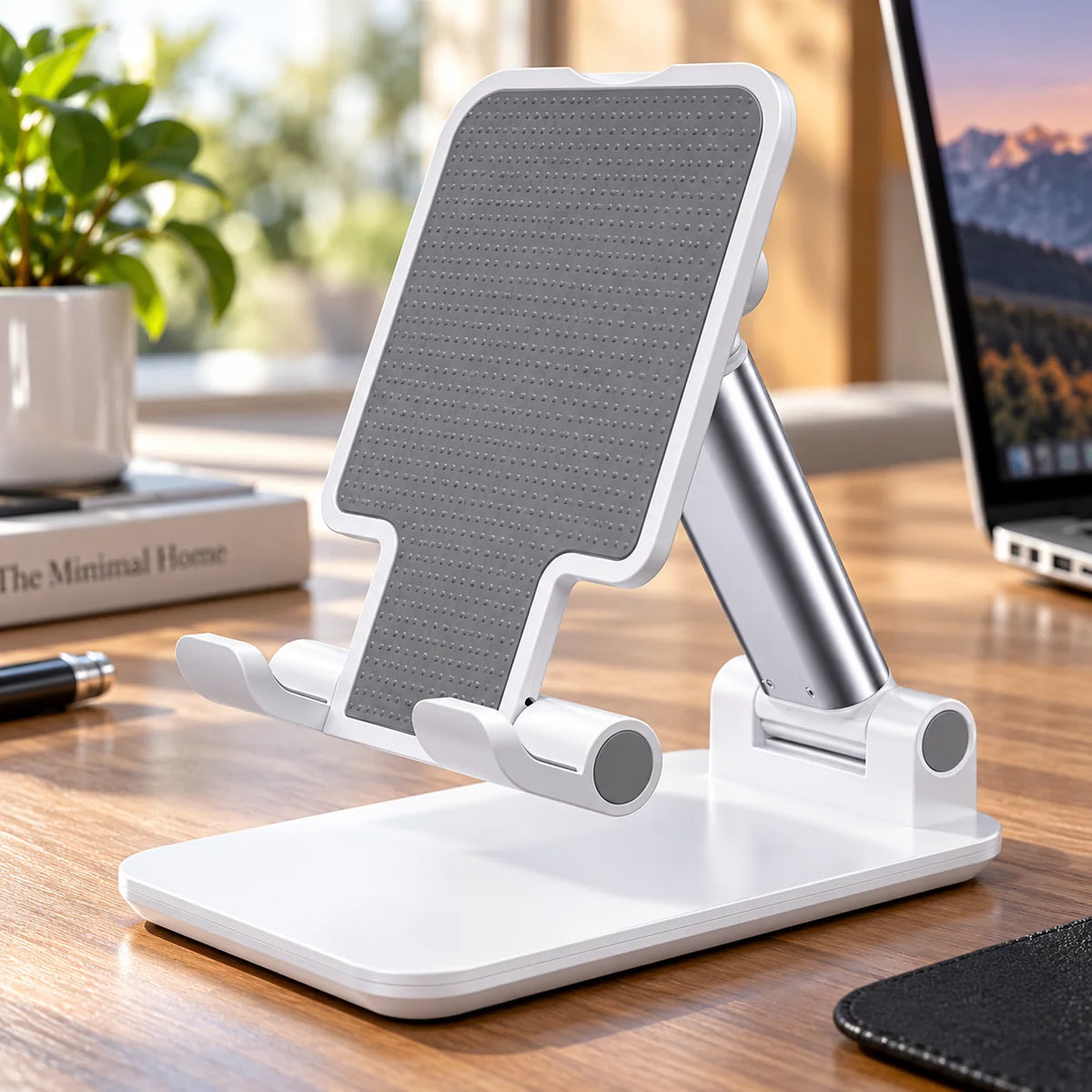 Phone & Tablet Stand Foldable Non-Slip Silicone
