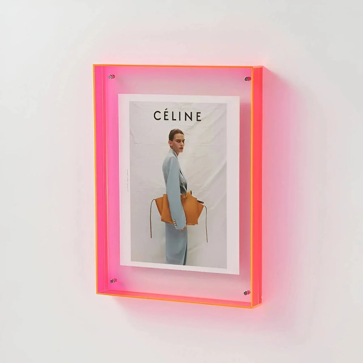 Picture Frame Clear Acrylic Fits A4 Easy To Hang
