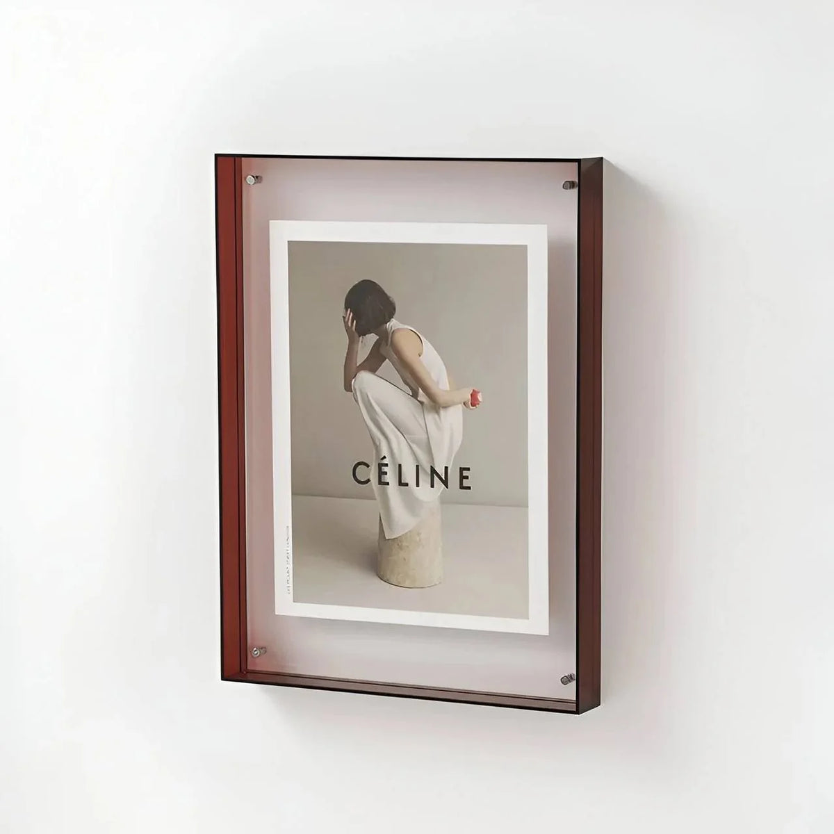 Picture Frame Clear Acrylic Fits A4 Easy To Hang
