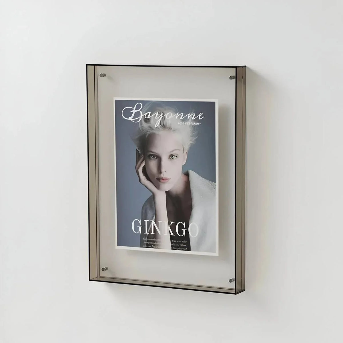 Picture Frame Clear Acrylic Fits A4 Easy To Hang