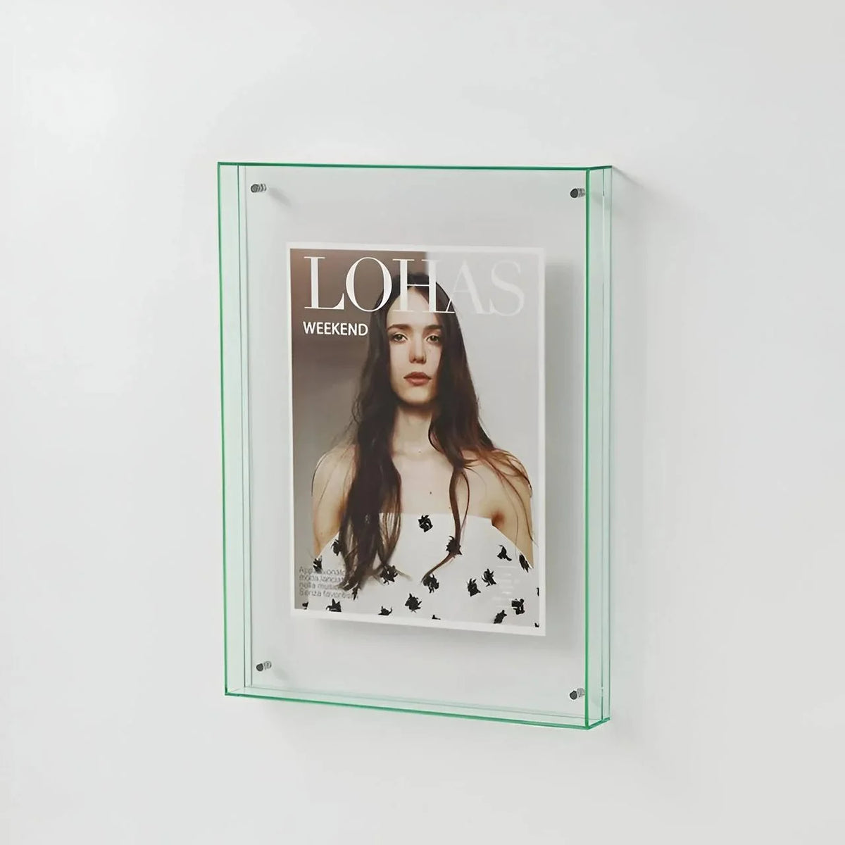 Picture Frame Clear Acrylic Fits A4 Easy To Hang