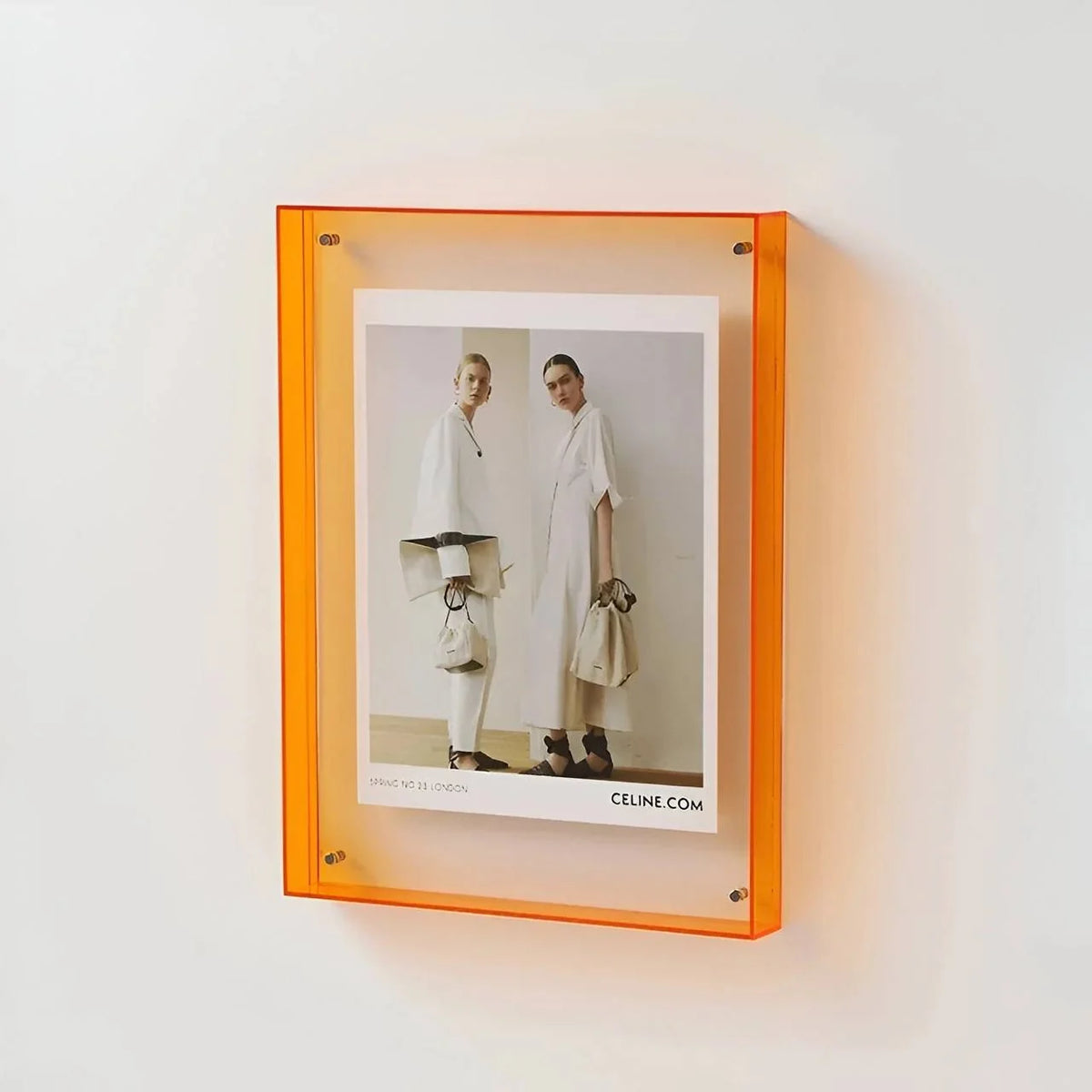 Picture Frame Clear Acrylic Fits A4 Easy To Hang
