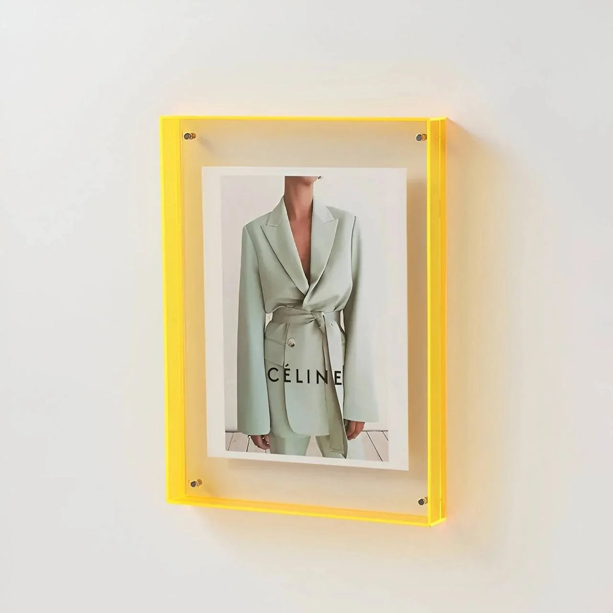 Picture Frame Clear Acrylic Fits A4 Easy To Hang