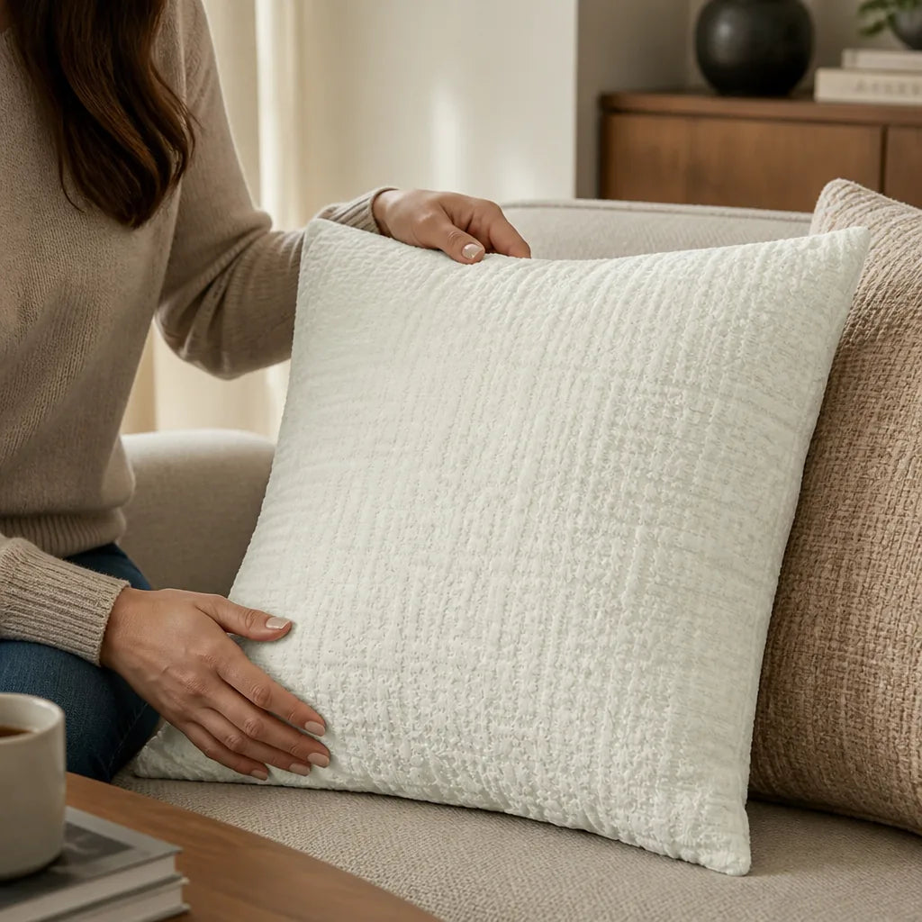 Pillowcase Quilted Cotton Blend Easy Care