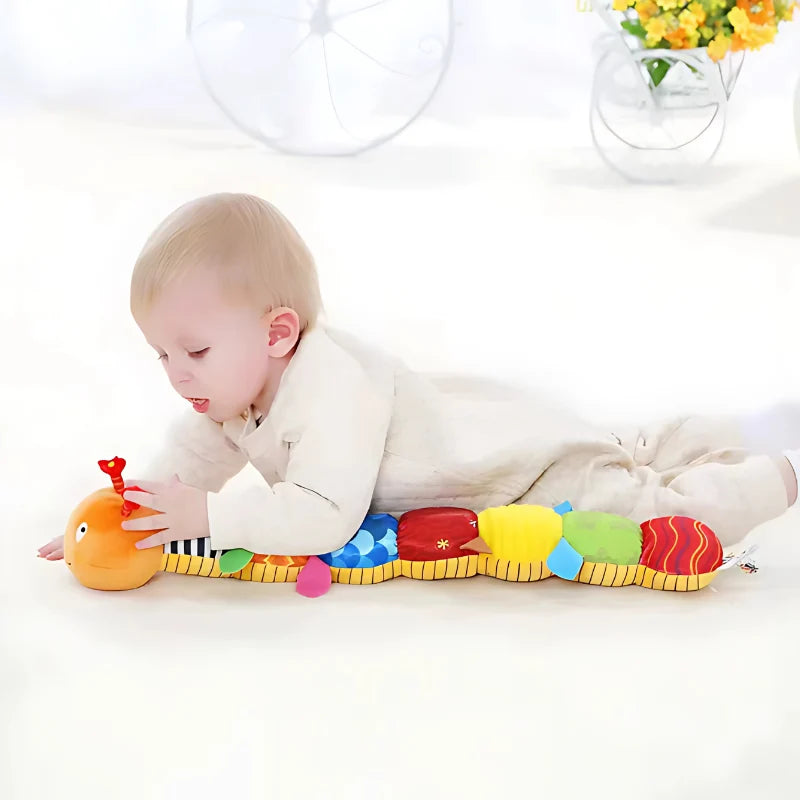Plush Caterpillar Sensory Musical Rattle & Crinkle