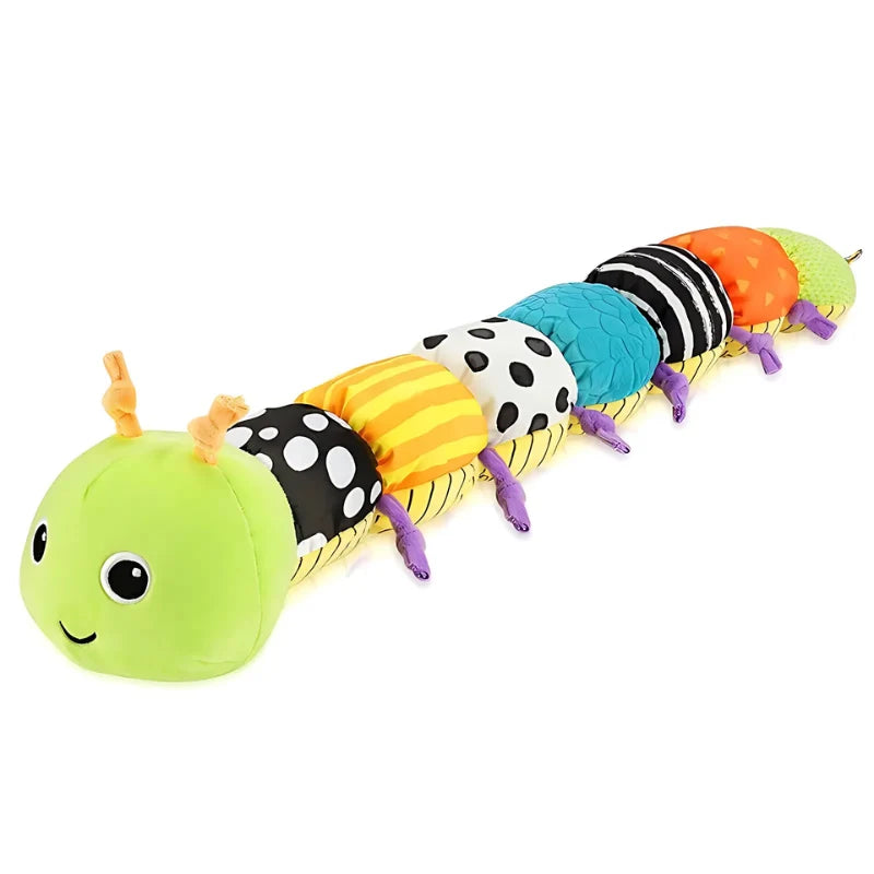 Plush Caterpillar Sensory Musical Rattle & Crinkle