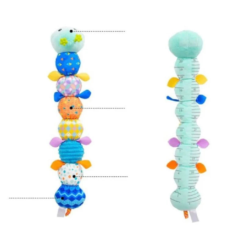 Plush Caterpillar Toy Multi-Segment Musical & Textured