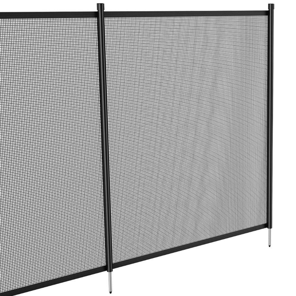 Pool Safety Fence Removable Modular Panels Rust-Resistant Poles