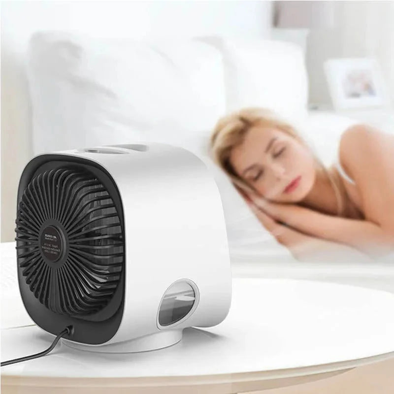 Portable Air Conditioner Dual Cooling & Humidifying USB/Outlet Powered
