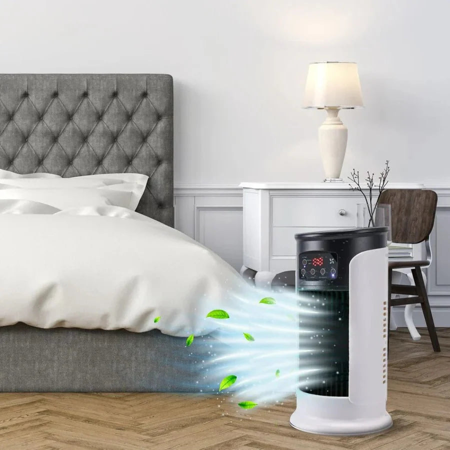 Portable Air Cooler 5-in-1 Fan & Humidifier Whisper-Quiet