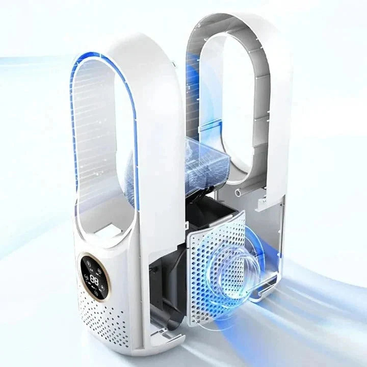 Portable Air Cooler Bladeless Quiet Refillable Pads