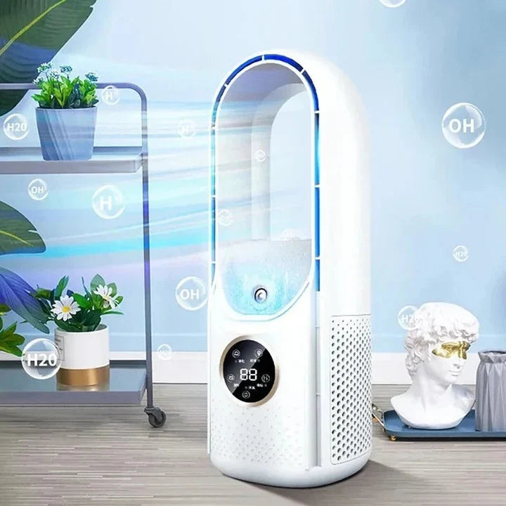 Portable Air Cooler Bladeless Quiet Refillable Pads